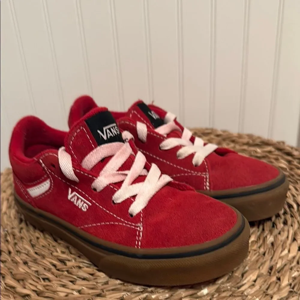 Vans Seldon Kids Red Sneakers - 12 - Great Condition
